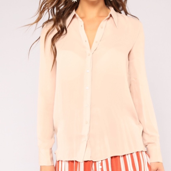 NWT “I Love My Workshirt” Mauve Button Down Shirt - Picture 6 of 7